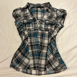 HeartSoul Black and White Plaid Shirt